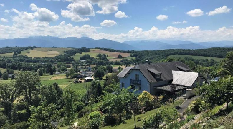 Les Gites De La Maison Bleue D'Estialescq Екстериор снимка